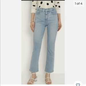 Ann Taylor High Rise Kick Crop Jeans